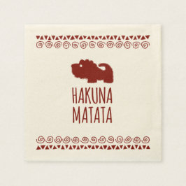Guardanapo De Papel Hakuna Matata Lion