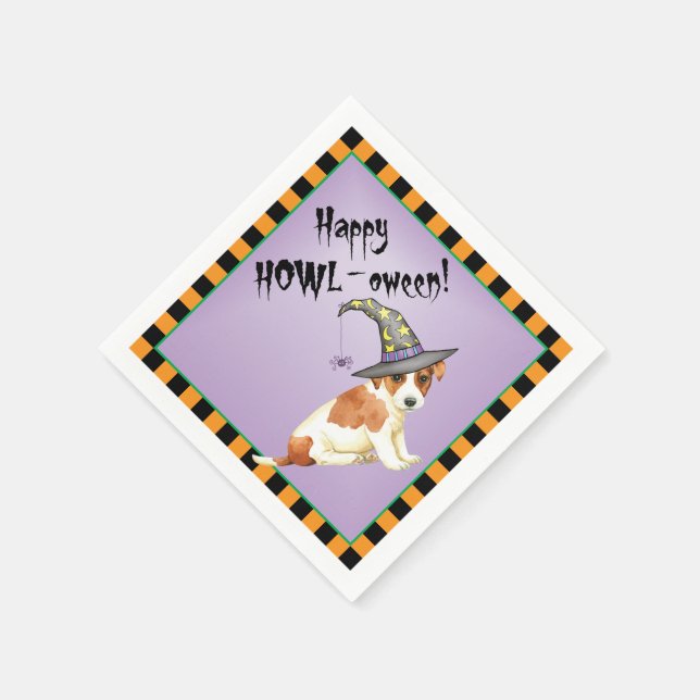 Guardanapo De Papel Halloweeen Russell Terrier Napkins (Canto)