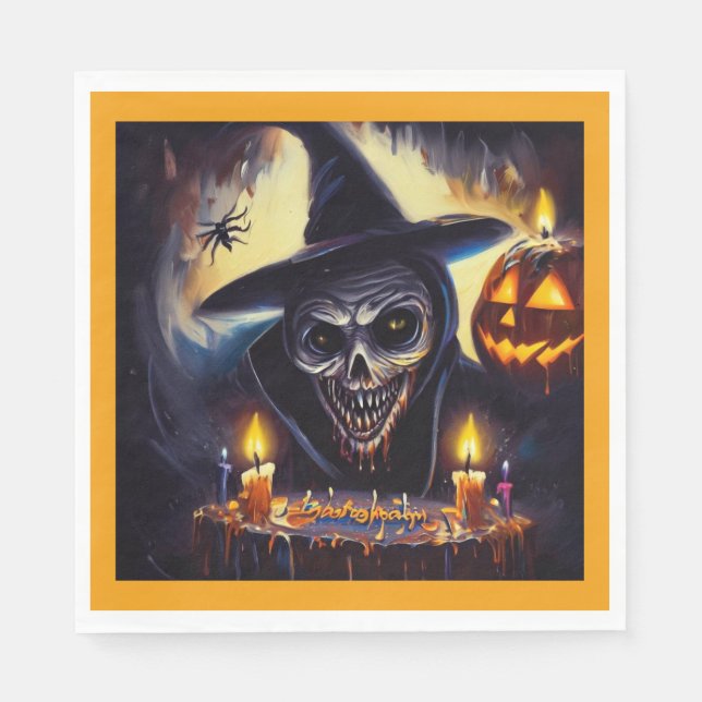 Guardanapo De Papel Halloween - Aniversário 7 (Frente)