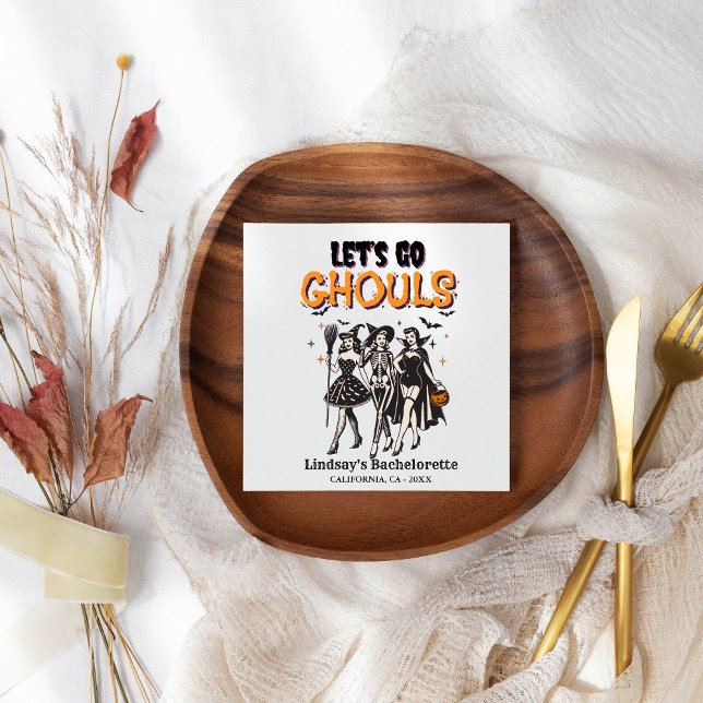 Guardanapo De Papel Halloween Bachelorette vamos fica gueto (Criador carregado)