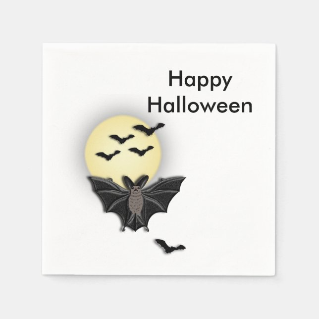 Guardanapo De Papel Halloween Bat (Frente)