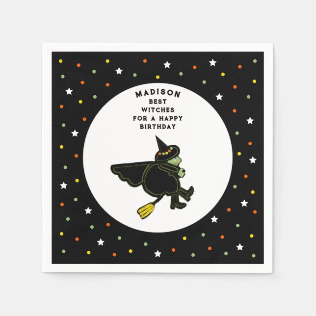 Guardanapo De Papel Halloween Birthday (Frente)