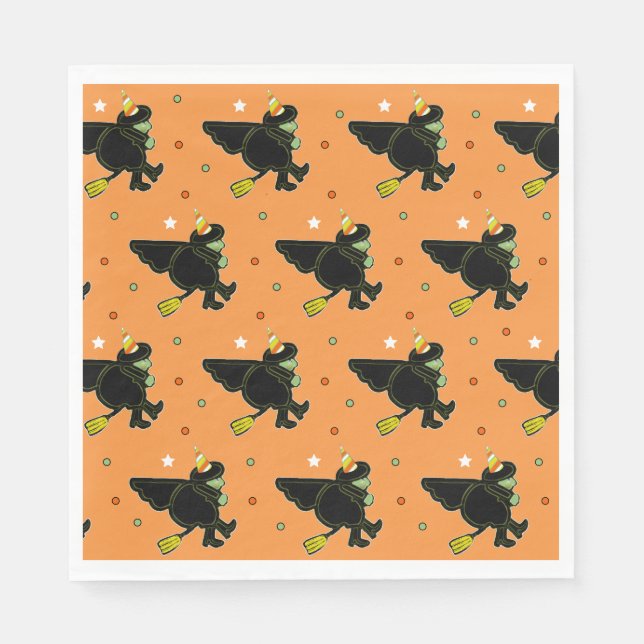 Guardanapo De Papel Halloween Birthday Party (Frente)