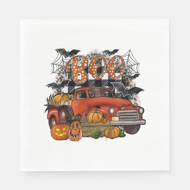 Guardanapo De Papel Halloween Boo (Frente)
