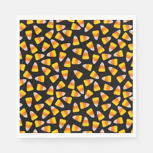 Guardanapo De Papel Halloween Candy Corn Paper Napkins (Frente)