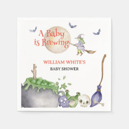 Guardanapo De Papel Halloween Cauldron Baby está criando Chá