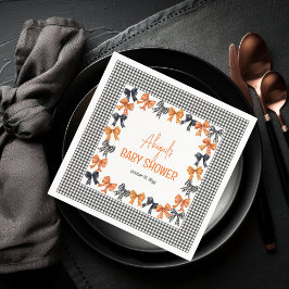 Guardanapo De Papel Halloween Coquette Black | Chá de fraldas de Arcos