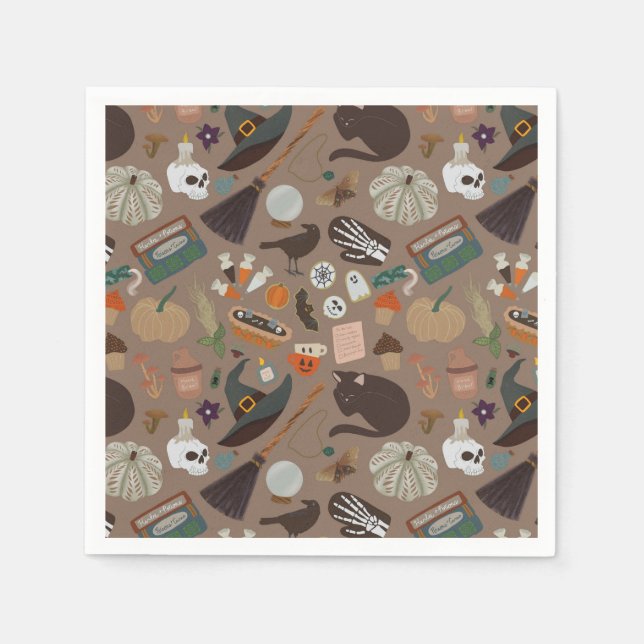 Guardanapo De Papel Halloween Cottagecore (Frente)