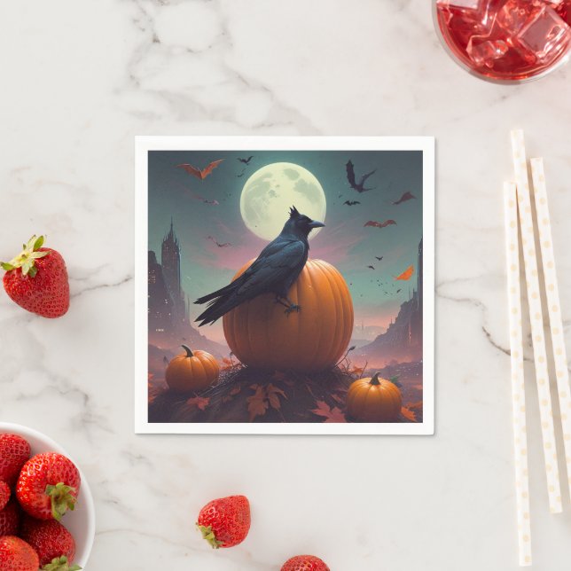 Guardanapo De Papel Halloween Crow (Insitu)