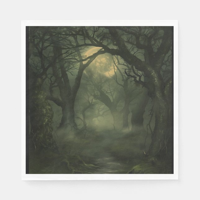 Guardanapo De Papel Halloween da Floresta Torcida (Frente)