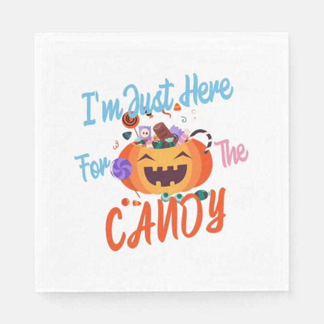 Guardanapo De Papel Halloween Estou aqui para os Boos (Frente)