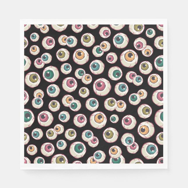 Guardanapo De Papel Halloween Eyebolas (Frente)