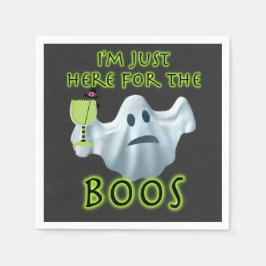 Guardanapo De Papel Halloween Fantasma, estou aqui para os Boos