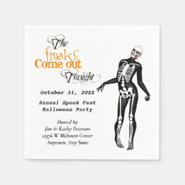Guardanapo De Papel Halloween Freak Zombie Skeleton Personalizado