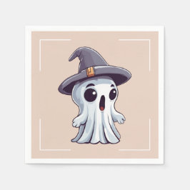 Guardanapo De Papel Halloween: Geist mit Hut -