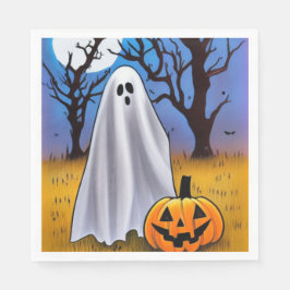 Guardanapo De Papel Halloween Ghost
