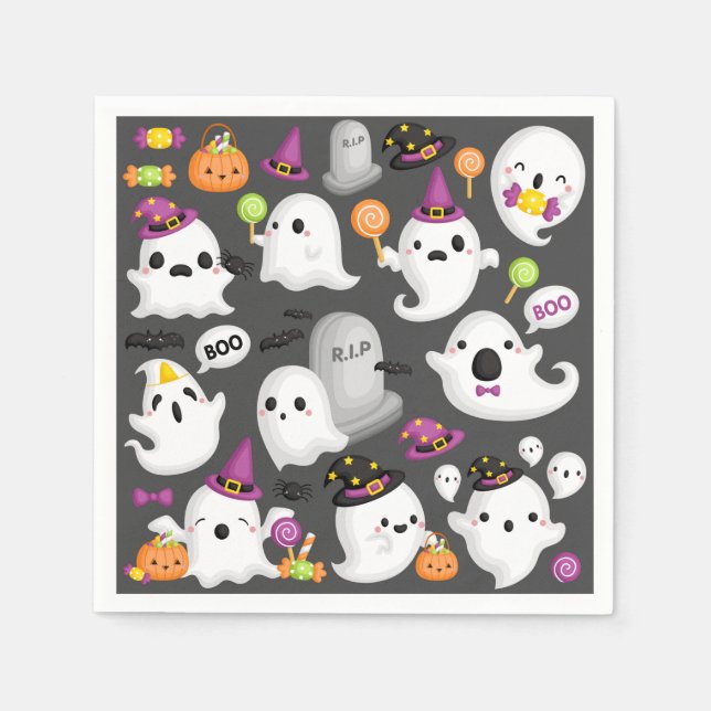 Guardanapo De Papel Halloween Ghost (Frente)