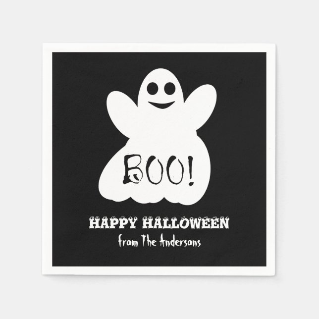 Guardanapo De Papel Halloween Ghost Napkins (Frente)