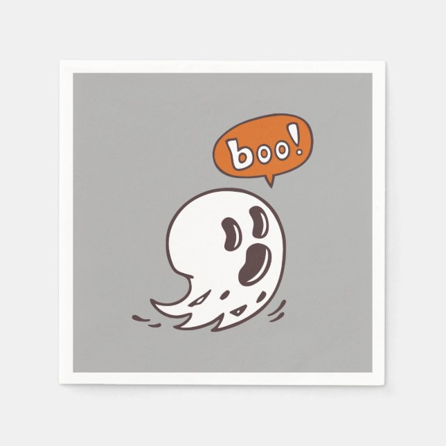 Guardanapo De Papel Halloween Ghost Paper Napkin (Frente)