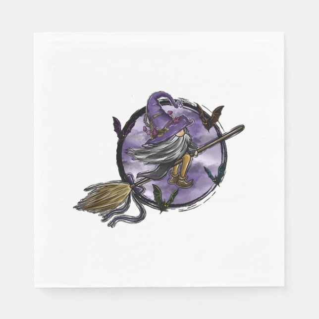 Guardanapo De Papel Halloween Gnomo (Frente)