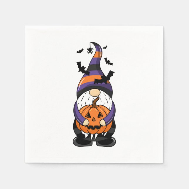 Guardanapo De Papel Halloween Gnomo (Frente)