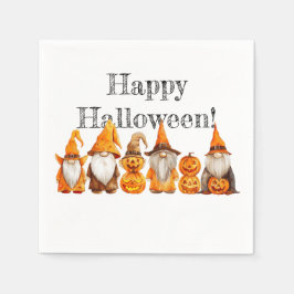 Guardanapo De Papel Halloween Gnomos