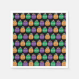 Guardanapo De Papel Halloween Jack O Lantern Candy Pail