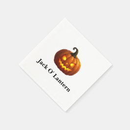 Guardanapo De Papel Halloween Jack O' Lanterna Papel Napkin