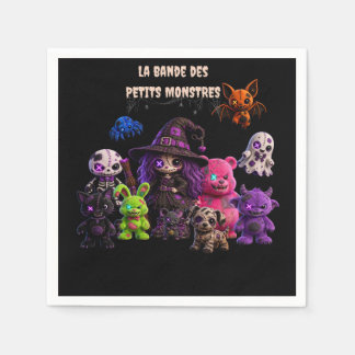 Guardanapo De Papel Halloween - La Bande des Petits Monstres