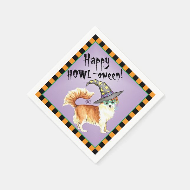 Guardanapo De Papel Halloween Long Casaco Chihuahua Napkins (Canto)
