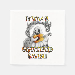 Guardanapo De Papel Halloween Monster Mash Ghost Graveyard Smash