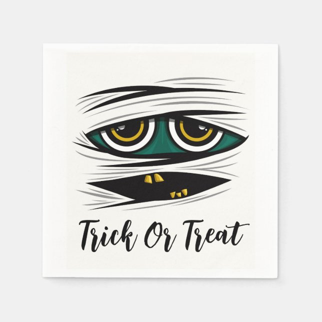Guardanapo De Papel Halloween Mummy (Frente)