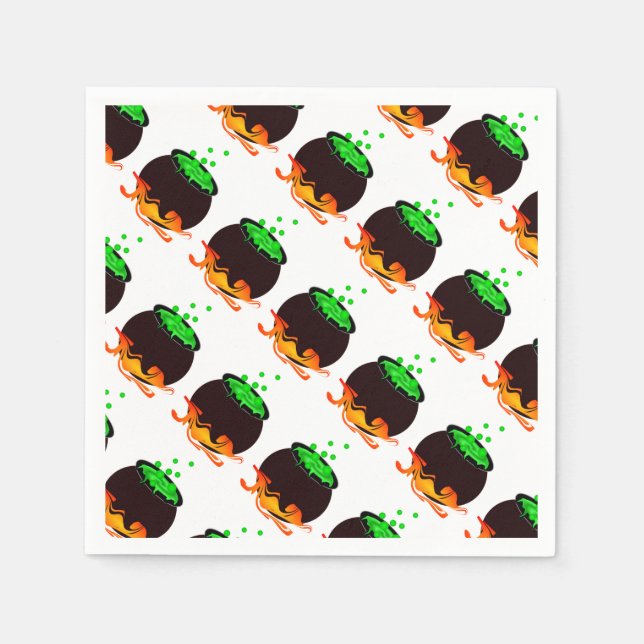 Guardanapo De Papel Halloween Napkin/Bruxa Brew (Frente)