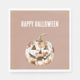 Guardanapo De Papel Halloween Ocidental Cowgirl Cowboy Laranja Abóbora
