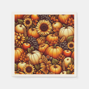 Guardanapo De Papel Halloween/outono/Outono/Abóbora