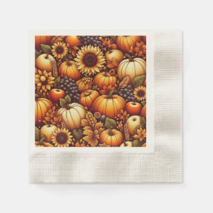 Guardanapo De Papel Halloween/outono/Outono/Abóbora