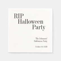Halloween RIP Black and White Party