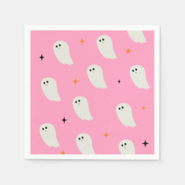 Guardanapo De Papel Halloween Rosa, Papel Fantasma