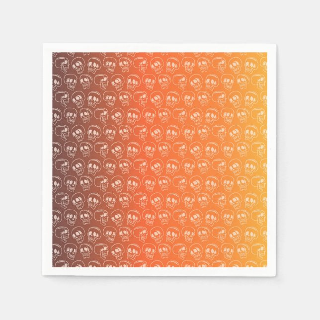 Guardanapo De Papel Halloween Skulls Paper Napkin (Frente)