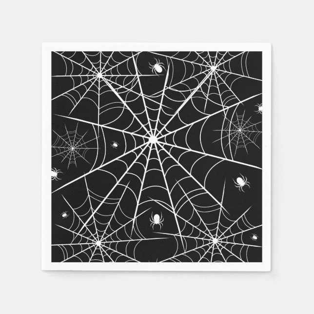 Guardanapo De Papel Halloween Spider Web (Frente)