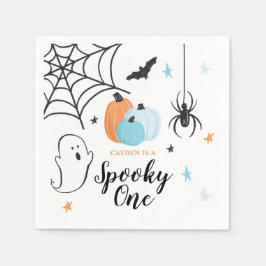 Guardanapo De Papel Halloween Spooky One primeiro aniversario Blue Pum