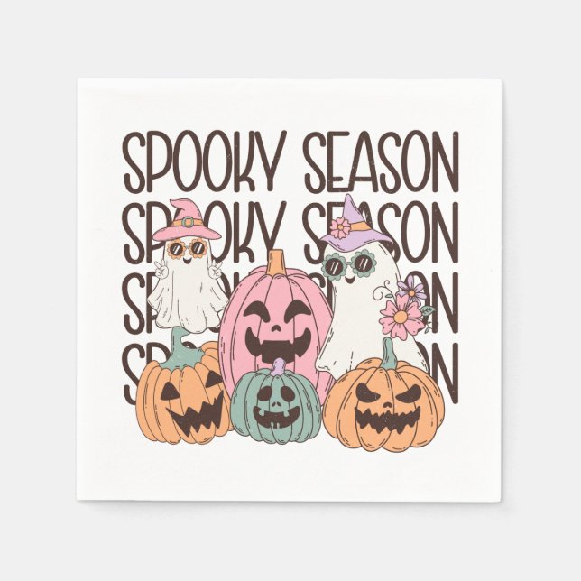 Guardanapo De Papel Halloween Spooky Season (Frente)