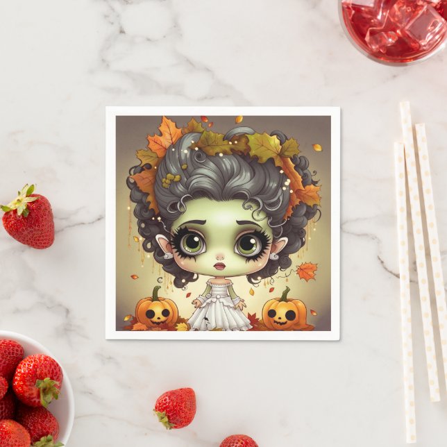 Guardanapo De Papel Halloween Srta. Frankenstein (Insitu)