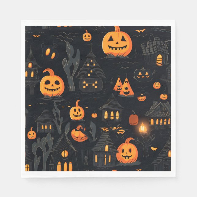 Guardanapo De Papel Halloween Themed (Frente)