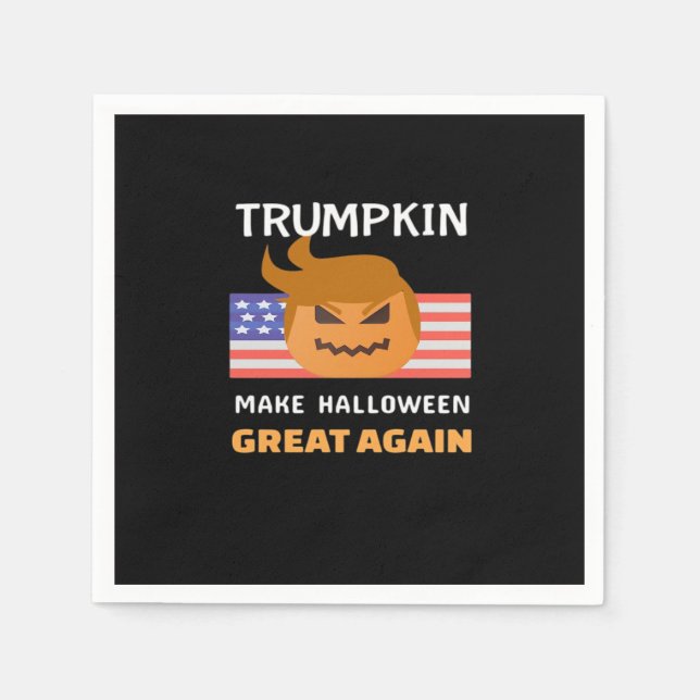 Guardanapo De Papel Halloween Trumpkin Classic (Frente)