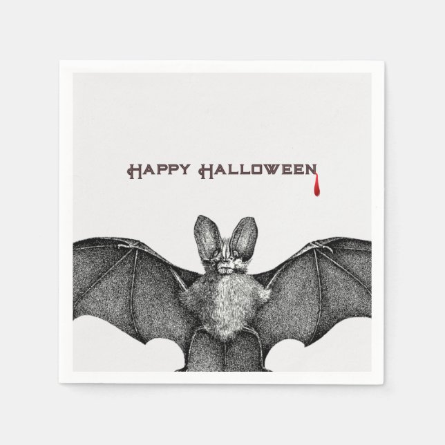Guardanapo De Papel Halloween Vampire Bat (Frente)