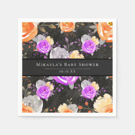 Guardanapo De Papel Halloween Vintage Chá de fraldas Floral