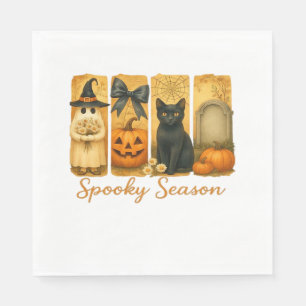 Guardanapo De Papel Halloween Vintage Temporada Assustadora, fantasma 
