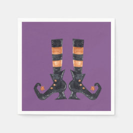 Guardanapo De Papel Halloween Witch Boots