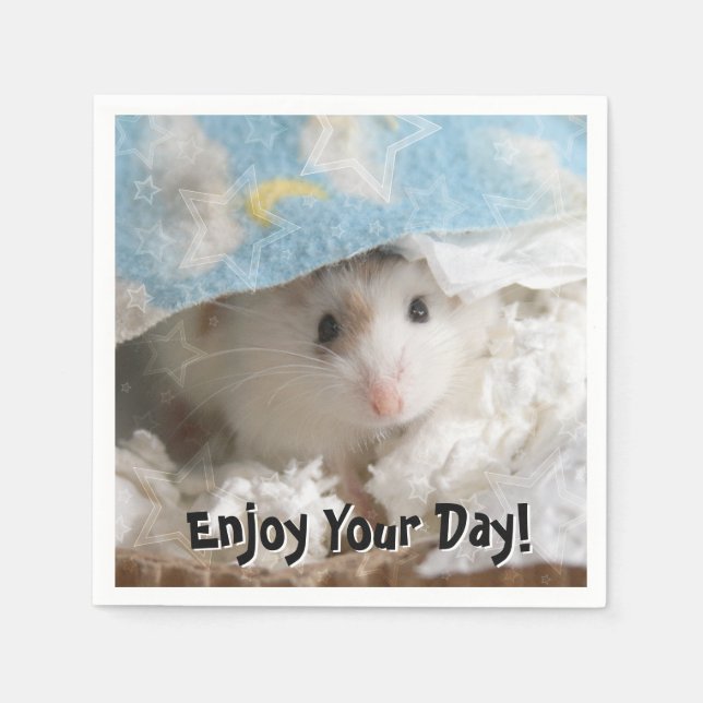 Guardanapo De Papel Hammyville - Hamster Bonito (Frente)